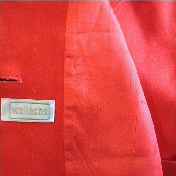 Vintage Pendleton Bright Red Button Up Virgin Wool Women's Blazer Jacket, USA - Picture 9 of 10